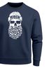 Sweatshirt Herren Totenkopf Nordisch Moin Hamburg Dialekt Skull Anker Fashion Rundhals-Pullover Fashion Streetwear Neverless®preview