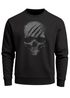 Sweatshirt Herren Totenkopf Skull Totenschädel Skelett Print Aufdruck Rundhals-Pullover Fashion Streetwear Neverless®preview