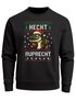 Sweatshirt Herren Ugly Christmas Sweater Hecht Ruprecht Wortspiel Weihnachtspullover Aufdruck Weihnachtsoutfit Männer Moonworks®preview