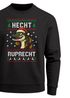 Sweatshirt Herren Ugly Christmas Sweater Hecht Ruprecht Wortspiel Weihnachtspullover Aufdruck Weihnachtsoutfit Männer Moonworks®preview