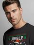 Sweatshirt Herren Ugly XMAS Sweater Jingle Wels Wortwitz Weihnachtspullover Aufdruck Weihnachtsoutfit Männer Moonworks®preview