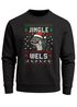 Sweatshirt Herren Ugly XMAS Sweater Jingle Wels Wortwitz Weihnachtspullover Aufdruck Weihnachtsoutfit Männer Moonworks®preview