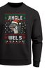 Sweatshirt Herren Ugly XMAS Sweater Jingle Wels Wortwitz Weihnachtspullover Aufdruck Weihnachtsoutfit Männer Moonworks®preview