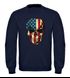 Sweatshirt Herren USA Amerika Flagge auf Totenkopf Rundhals-Pullover Neverless®preview