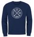 Sweatshirt Herren Vegvisir Runenkompass Wikinger Kompass nordische Mythologie Kelten Germanen Neverless®preview