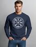 Sweatshirt Herren Vegvisir Runenkompass Wikinger Kompass nordische Mythologie Kelten Germanen Neverless®preview