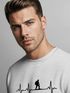 Sweatshirt Herren Wanderer Herzschlag Outdoor Natur Rundhals-Pullover Fashion Streetwear Neverless®preview