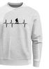 Sweatshirt Herren Wanderer Herzschlag Outdoor Natur Rundhals-Pullover Fashion Streetwear Neverless®preview