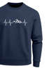 Sweatshirt Herren Wandern Berge Herzschlag Outdoor Rundhals-Pullover Fashion Streetwear Neverless®preview
