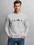 Sweatshirt Herren Wandern Berge Herzschlag Outdoor Rundhals-Pullover Fashion Streetwear Neverless®preview
