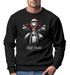 Sweatshirt Herren Weihnachten Bad Santa Biker Motorrad Aufdruck Print Rundhals-Pullover Fashion Streetwear Neverless®preview