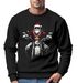 Sweatshirt Herren Weihnachten Bad Santa Biker Motorrad Aufdruck Print Rundhals-Pullover Fashion Streetwear Neverless®preview