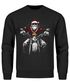 Sweatshirt Herren Weihnachten Bad Santa Biker Motorrad Aufdruck Print Rundhals-Pullover Fashion Streetwear Neverless®preview