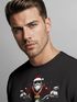 Sweatshirt Herren Weihnachten Bad Santa Biker Motorrad Aufdruck Print Rundhals-Pullover Fashion Streetwear Neverless®preview