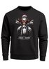 Sweatshirt Herren Weihnachten Bad Santa Biker Motorrad Aufdruck Print Rundhals-Pullover Fashion Streetwear Neverless®preview