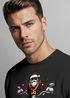 Sweatshirt Herren Weihnachten Bad Santa Biker Motorrad Aufdruck Print Rundhals-Pullover Fashion Streetwear Neverless®preview