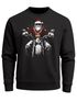 Sweatshirt Herren Weihnachten Bad Santa Biker Motorrad Aufdruck Print Rundhals-Pullover Fashion Streetwear Neverless®preview