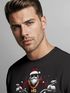 Sweatshirt Herren Weihnachten Bad Santa Biker Motorrad Aufdruck Print Rundhals-Pullover Fashion Streetwear Neverless®preview