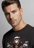 Sweatshirt Herren Weihnachten Bad Santa Biker Motorrad Aufdruck Print Rundhals-Pullover Fashion Streetwear Neverless®preview