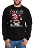 Sweatshirt Herren Weihnachten Dabbing Santa Weihnachtsmann Dab Motiv lustig Rundhals-Pullover Moonworks®preview