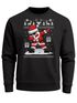 Sweatshirt Herren Weihnachten Dabbing Santa Weihnachtsmann Dab Motiv lustig Rundhals-Pullover Moonworks®preview