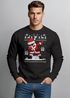Sweatshirt Herren Weihnachten Dabbing Santa Weihnachtsmann Dab Motiv lustig Rundhals-Pullover Moonworks®preview
