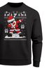 Sweatshirt Herren Weihnachten Dabbing Santa Weihnachtsmann Dab Motiv lustig Rundhals-Pullover Moonworks®preview