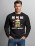 Sweatshirt Herren Weihnachten Grinch Mimimi Halts Maul Spruch Weihnachtsmuffel Print Ugly XMAS Sweater Rundhals-Pullover Moonworks®preview
