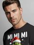 Sweatshirt Herren Weihnachten Grinch Mimimi Halts Maul Spruch Weihnachtsmuffel Print Ugly XMAS Sweater Rundhals-Pullover Moonworks®preview