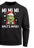 Sweatshirt Herren Weihnachten Grinch Mimimi Halts Maul Spruch Weihnachtsmuffel Print Ugly XMAS Sweater Rundhals-Pullover Moonworks®preview