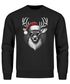 Sweatshirt Herren Weihnachten Rentier Weihnachtspullover Aufdruck Weihnachtsoutfit Männer Moonworks®preview