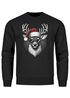 Sweatshirt Herren Weihnachten Rentier Weihnachtspullover Aufdruck Weihnachtsoutfit Männer Moonworks®preview