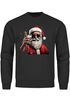 Sweatshirt Herren Weihnachten Weihnachtsmann Alkohol Bier Ugly XMAS Sweater Geschenk Biertrinker Moonworks®preview
