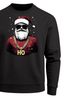 Sweatshirt Herren Weihnachten Weihnachtspullover Santa HoHoHo Weihnachtsoutfit Männer Moonworks®preview