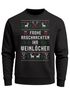 Sweatshirt Herren Weihnachtspulli Ugly Christmas Frohe Arschnachten ihr Weinlöcher Sweater Moonworks®preview