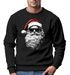 Sweatshirt Herren Weihnachtspullover Aufdruck Cooler Santa Weihnachtsmann Weihnachtsoutfit Männer Moonworks®preview