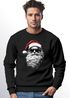 Sweatshirt Herren Weihnachtspullover Aufdruck Cooler Santa Weihnachtsmann Weihnachtsoutfit Männer Moonworks®preview