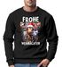 Sweatshirt Herren Weihnachtspullover Aufdruck Elch Rentier Frohe Weihnachten Weihnachtsoutfit Männer Moonworks®preview