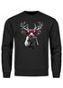 Sweatshirt Herren Weihnachtspullover Aufdruck Rentier Sonnenbrille Weihnachtsoutfit Männer Moonworks®preview