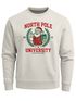Sweatshirt Herren Weihnachtspullover College Style Schriftzug North Pole University Santa Grafik Print Fashion Streetwear Neverless®preview