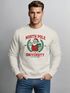Sweatshirt Herren Weihnachtspullover College Style Schriftzug North Pole University Santa Grafik Print Fashion Streetwear Neverless®preview
