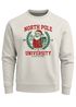 Sweatshirt Herren Weihnachtspullover College Style Schriftzug North Pole University Santa Grafik Print Fashion Streetwear Neverless®preview