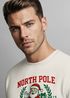 Sweatshirt Herren Weihnachtspullover College Style Schriftzug North Pole University Santa Grafik Print Fashion Streetwear Neverless®preview