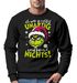 Sweatshirt Herren Weihnachtspullover Grinch Spruch Unartig Weihnachtsoutfit Männer Moonworks®preview