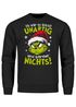 Sweatshirt Herren Weihnachtspullover Grinch Spruch Unartig Weihnachtsoutfit Männer Moonworks®preview