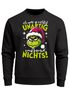 Sweatshirt Herren Weihnachtspullover Grinch Spruch Unartig Weihnachtsoutfit Männer Moonworks®preview