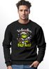 Sweatshirt Herren Weihnachtspullover Grinch Spruch Weihnachten fält aus Weihnachtpulli Weihnachtsoutfit Männer Moonworks®preview