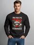 Sweatshirt Herren Weihnachtspullover Katze Pew Pew Madafakas Print Weihnachtsoutfit Männer Moonworks®preview