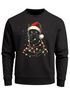 Sweatshirt Herren Weihnachtspullover Katze Weihnachten Lustig Weihnachtsoutfit Männer Moonworks®preview