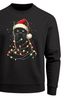 Sweatshirt Herren Weihnachtspullover Katze Weihnachten Lustig Weihnachtsoutfit Männer Moonworks®preview